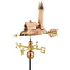 27" Luxury Polished Copper Nautical Lighthouse Weathervane