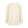 thumbnail image 3 of Franhais Women's Sweatershirt Autumn Winter Fleece Pullover Long Sleeve Round Neck Christmas Sweatshirt, 3 of 9