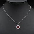 thumbnail image 3 of Sonducket Collar de mujer Cadenas colgantes de cristal de metal Collares ajustables Decoración de cuello Decoraciones Novia Joyería para regalo ers Ropa, zapatos y accesorios Miscelánea Rojo Sonducket AP014417-01, 3 of 6