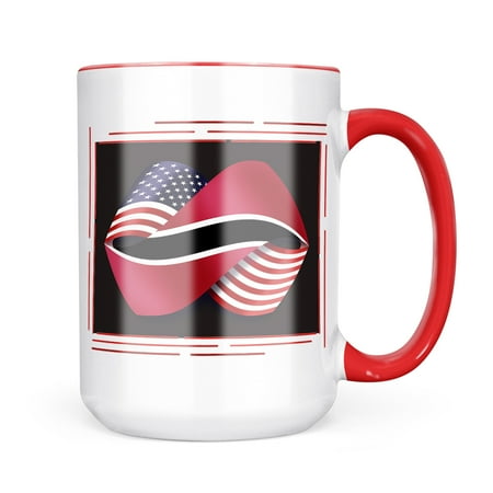 

Neonblond Friendship Flags USA and Trinidad and Tobago Mug gift for Coffee Tea lovers