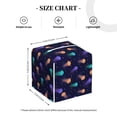 thumbnail image 4 of Naloa Sea Jellyfish Tissue Box CoverLeather Tissue Holder Square Facial Tissue Case Facial Paper Organizer Dispenser for Bathroom, Vanity Countertop, Tabletop, Car, 4 of 8