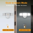 thumbnail image 3 of Luz LED LUTEC de 75 W, 8000 lúmenes, desde el anochecer hasta el amanecer para exteriores, 3 of 6