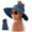 Blue, variant on Daolelai Women's Foldable Sun Hat with Wide Brim