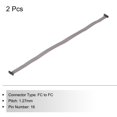 thumbnail image 3 of Unique Bargains IDC 16Pin Flat Ribbon Cable, 1.27mm Pitch FC to FC Connector 30cm Length Grey Jumper Wire Computer DVD, 2Pcs, 3 of 5