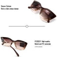 thumbnail image 4 of FEISEDY Retro Thick Square Cateye Sunglasses Women Men ARIZONA DREAM Metal Temple B2710, 4 of 14