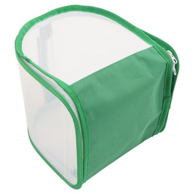 , Transparent Monarch Cage Collapsible Pop Up Enclosure With Portable Handle For Indoor Outdoor, 7.9 X 7.9 X 8.9 Inch