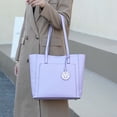 thumbnail image 3 of MKF Collection Lea Vegan Leather Women's Tote Bag, Fashionable Shoulder Purse Handbag by Mia K - Lilac, 3 of 6