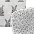 thumbnail image 2 of Simply Daisy 34" x 21" Plush Microfiber Laurel Tree Green Bunny Fluffle Easter Bath Mat, 2 of 3
