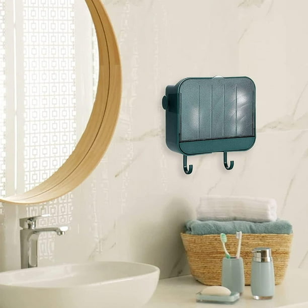 Porte-savon mural de douche : Économiseur de savon mural pour