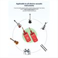 thumbnail image 5 of Transmisor y Receptor Inalámbrico para Guitarra, 4 Canales, 800 MHz-900 MHz, Conector de Audio de 6,35 mm, Ideal para Tocar Instrumentos Musicales Eléctricos., 5 of 5