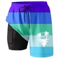 thumbnail image 3 of CHENge Swim Shorts Men 3xl Fashion Funny/novelty Print Quick-Dry Swimming Swimsuit Beach Shorts with Liner Big and Tall Stretch Fabric Mens Summer Clothes, 3 of 5