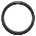 thumbnail image 2 of Jewels By Lux Tungsten 8mm Ridged Wedding Ring Band with Black PVD Size 12, 2 of 2