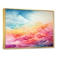 thumbnail image 2 of Designart "Minimalist Charm Of Aurora Borealis" Aurora Borealis Floater Framed Canvas Prints, 2 of 5