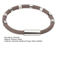 thumbnail image 7 of Hyasfey Anions Bracelet Minimalism 8-tube Negative Ion Balance Energy Wear-resistant Decorate Unisex Human Body Electrostatic Releaser Bracelet Daily Life Accessory, 7 of 7