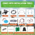 thumbnail image 5 of VEVOR Zipline Kit for Kids and Adult, 100 ft Zip Line Kits Up to 500 lb, Backyard Outdoor Quick Setup Zipline, Playground Entertainment with Stainless Steel Zipline, Spring Brake, Safety Harness,Seat, 5 of 9