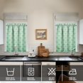 thumbnail image 4 of Kitchen Curtains 36 Inch Short - 3 Panel Set, Mermaid Ocean Underwater Coral Design, Rod Pocket Window Curtain, 100% Polyester, Easy Wash for Farmhouse, Nautical Kitchen, Bathroom, 4 of 6