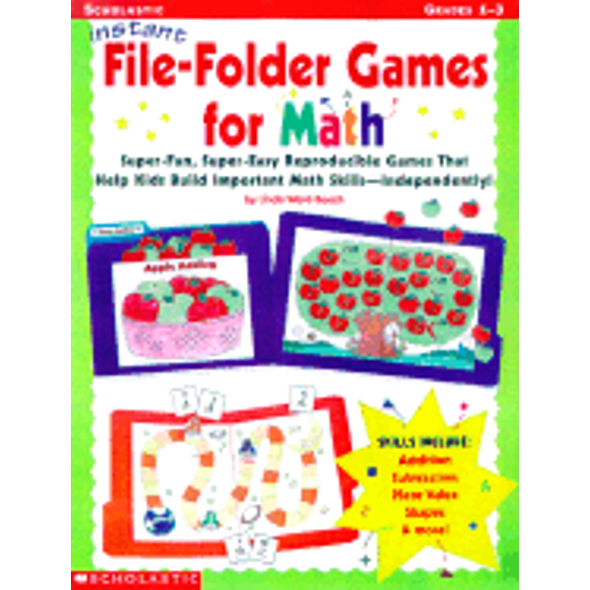 Instant File Folder Games for Math: Super-Fun, Super-Easy Reproducible Games That Help Kids Build (Paperback) by Linda Ward Beech