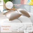 thumbnail image 2 of 3 Piece Brown Ombre Duvet Cover Set Queen Size, Microfiber Comforter/Quilt Cover with Corner Ties and 2 Pillowcases, Modern Gradient Art Abstract All Season Soft Bedding with Zipper Closure, 2 of 8