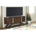 thumbnail image 2 of Modena Solid Wood TV Stand, Walnut, 2 of 11