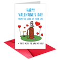 thumbnail image 1 of Tarjeta de felicitación TQDaiker divertida para los amantes del golf para el día de San Valentín, 1 of 5