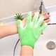 thumbnail image 2 of Moyic Depurador de ducha Exfoliante Espalda Resistencia al deslizamiento Masaje corporal Esponja Lavar la piel Hidratante Spa Guante de baño Juegos de accesorios de baño Verde NO4 Moyic JJ16258-04, 2 of 6