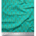 thumbnail image 1 of Soimoi Green Cotton Cambric Fabric Mimosa Pudica Leaves Fabric Prints By Yard 58 Inch Wide, 1 of 3