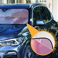 thumbnail image 3 of Iauyy Foldable Windshield Sun Shade for Cars, Interior Sun Protection for car UV Protection for Sedan/SUV/Truck, (S/M/L) Water Surface Sunset, 3 of 8