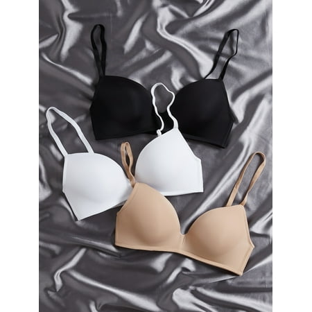 

Multicolor Women s BASICS 3pack Solid Bra Set S043E Simple 80C