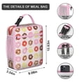thumbnail image 3 of Doughnut Lunch Box Insulated Lunch Bag Box Women Men Reusable Cute Meal Bag for Students Cooler Tote Bag Lunchbox for Office School Picnic, 3 of 6