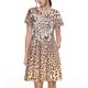 thumbnail image 1 of Balery Leopard Brown Vestidos sueltos de manga corta para mujer, vestidos de verano 2025, vestidos casuales de corte A con vuelo., 1 of 6
