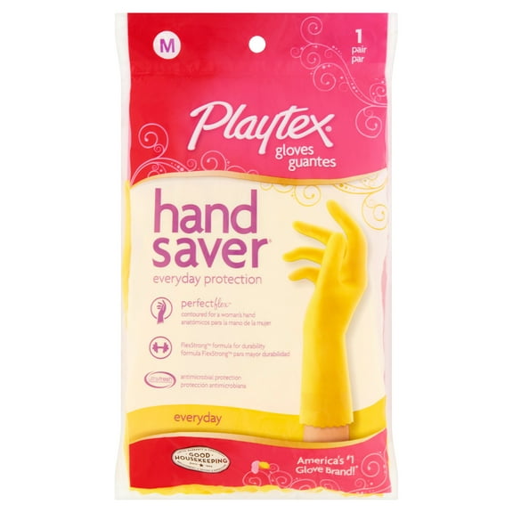 Playtex HandSaver Gloves, Medium
