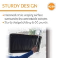 thumbnail image 3 of K&H PET PRODUCTS EZ Mount Kitty Sill Deluxe con Refuerzo de Chocolate, 12 x 23 Pulgadas, 3 of 5