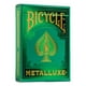 thumbnail image 1 of Bicicleta de juego de cartas Metalluxe, tamaño póker verde, 1 of 2