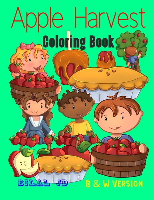 Apple Harvest Coloring Book Activity Books For Kids (Paperback