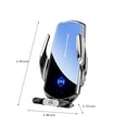 thumbnail image 3 of LSLJS Car Mount Charger, Auto Clamping Wireless Magnetic Charger for Car Air Vent, 15W Fast Charging 360°Rotatable Phone Mount Holder with Controllable LED Lights Universal Hands-Free Car Charger, 3 of 9