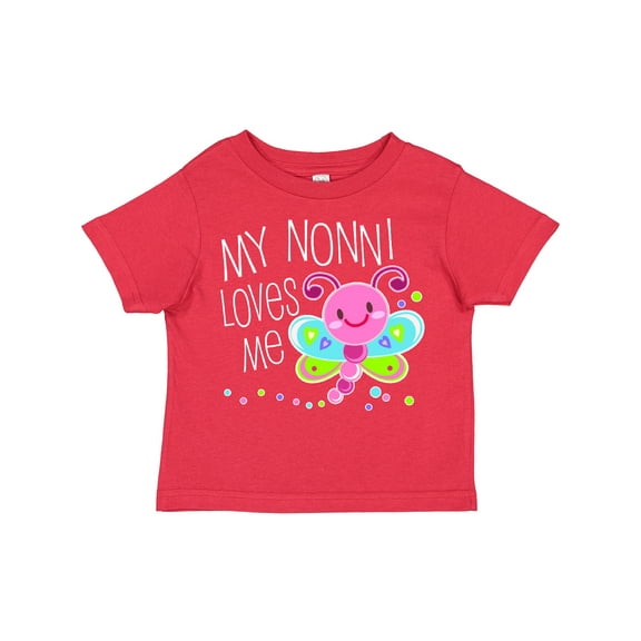 Inktastic My Nonni Loves Me Cute Dragonfly Boys or Girls Toddler T-Shirt