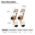 thumbnail image 2 of KLL Cowboy Rodeo Guitar Print Cool Socks Men's Women's Crew Socks Funny Crazy Novelty Stockings, 2 of 6