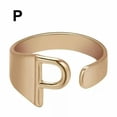 thumbnail image 1 of CUITING Fashion Adjustable Initial Alphabet Letter A-Z Ring Finger Rings Women Jewellery-Silver C, 1 of 9