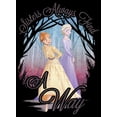 thumbnail image 2 of Girl's Frozen 2 Elsa and Anna Sisters Always Find a Way Graphic Cropped T-Shirt Black Large, 2 of 3