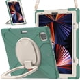 thumbnail image 4 of Funda con soporte de anillo ajustable para iPad de 9,7 pulgadas (2018) con correa para el hombro, gran soporte de anillo ajustable, protección contra golpes., 4 of 5