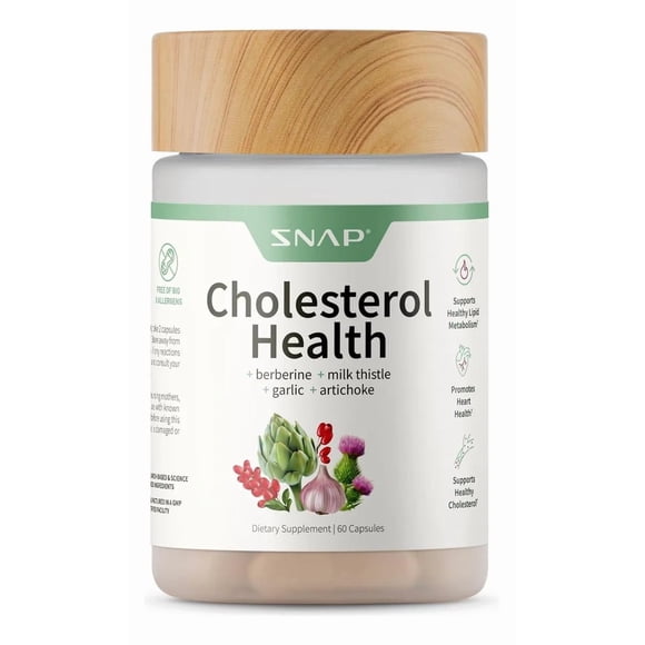 SNAP SUPPLEMENTS | Cholesterol Health | 60 Cápsulas