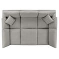 thumbnail image 3 of Modway Commix 6-Piece Upholstered Wood & Fabric Sectional Sofa in Light Gray, 3 of 5