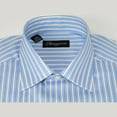 thumbnail image 2 of Men Reddington 100% Cotton Dress Sports shirt Regular Modern fit 175 Blue Stripe, 2 of 5