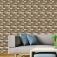 thumbnail image 6 of 10 Pcs 3D Wall Panel Peel and Stick Faux Brick Wall Tiles Stickers Easy DIY PVC Self Adhesive Wall Paper for Interior Wall Decor 30CMx30CM Type 3, 6 of 10