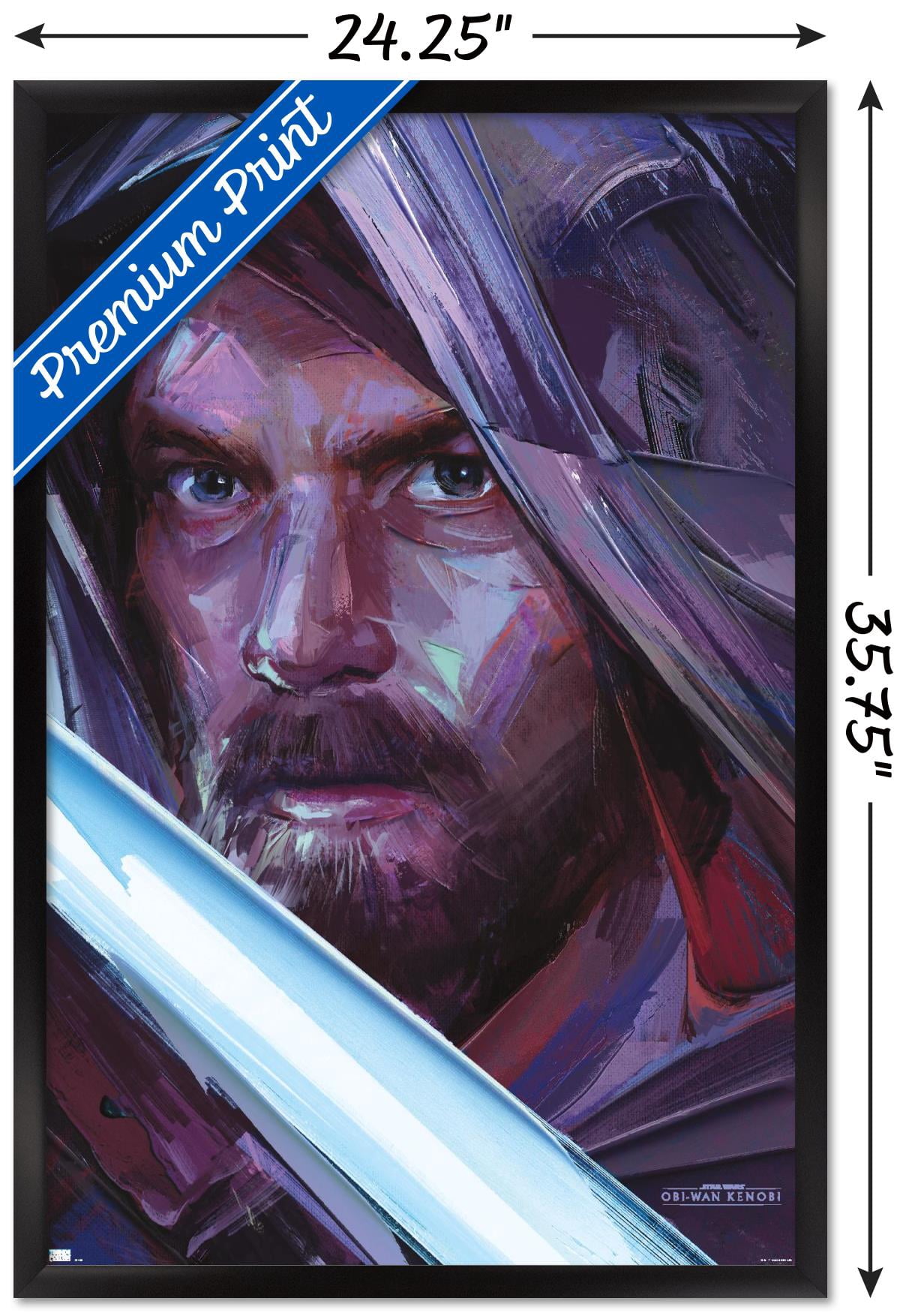 Star Wars: Obi-Wan Kenobi - Obi-Wan Portrait Wall Poster, 22.375" x 34" Framed