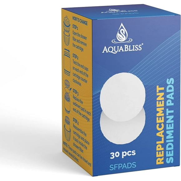 TRAHOO-Shower Filter Sediment Pads - Protect your Skin & Hair from Rust, Dust, Sand and other impurities in your water. Compatible with SF400 & SF500-30-Pack