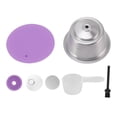thumbnail image 3 of Ensemble de Filtres à Café Réutilisables, Dosettes de Café Réutilisables Rechargeables en Acier Inoxydable Compatibles avec, Ensemble de 7 Pcs de Filtres à Café avec Silicone, Cuillère et Brosse, 3 of 8