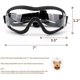 thumbnail image 2 of Dog Goggles For Medium Large Breed Dog Eye Protection Sunglasses Windproof Uv-proof Goggles For Outdoor, Clear Lens & Adjustable Head Straps, 2 of 5
