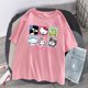 thumbnail image 1 of Impresión de dibujos animados holley kitty y Kuromi y Cinnamoroll camiseta blusa verano Streetwear O-cuello dulce niñas T-Shirtpangjing, 1 of 4