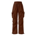 thumbnail image 2 of CAIVO Child Kids Cargo Pants With Multiple Pockets Comfortable Casual Summer Trousers Boys Girls Outdoor Play And Daily Wear Versatile Solid Color Streetwear, 2 of 8